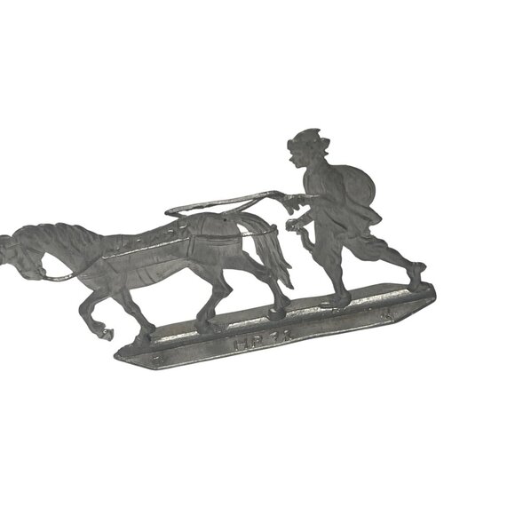 Set Of 10 Vintage Pewter Miniature Figurines With Colonial Theme 61d - Picture 5 of 11